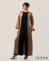 Ankle-Length Crush Satin & Polyester Three-Piece Set 61953